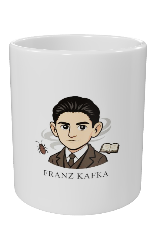 Franz Kafka Illustrated Ceramic Mug